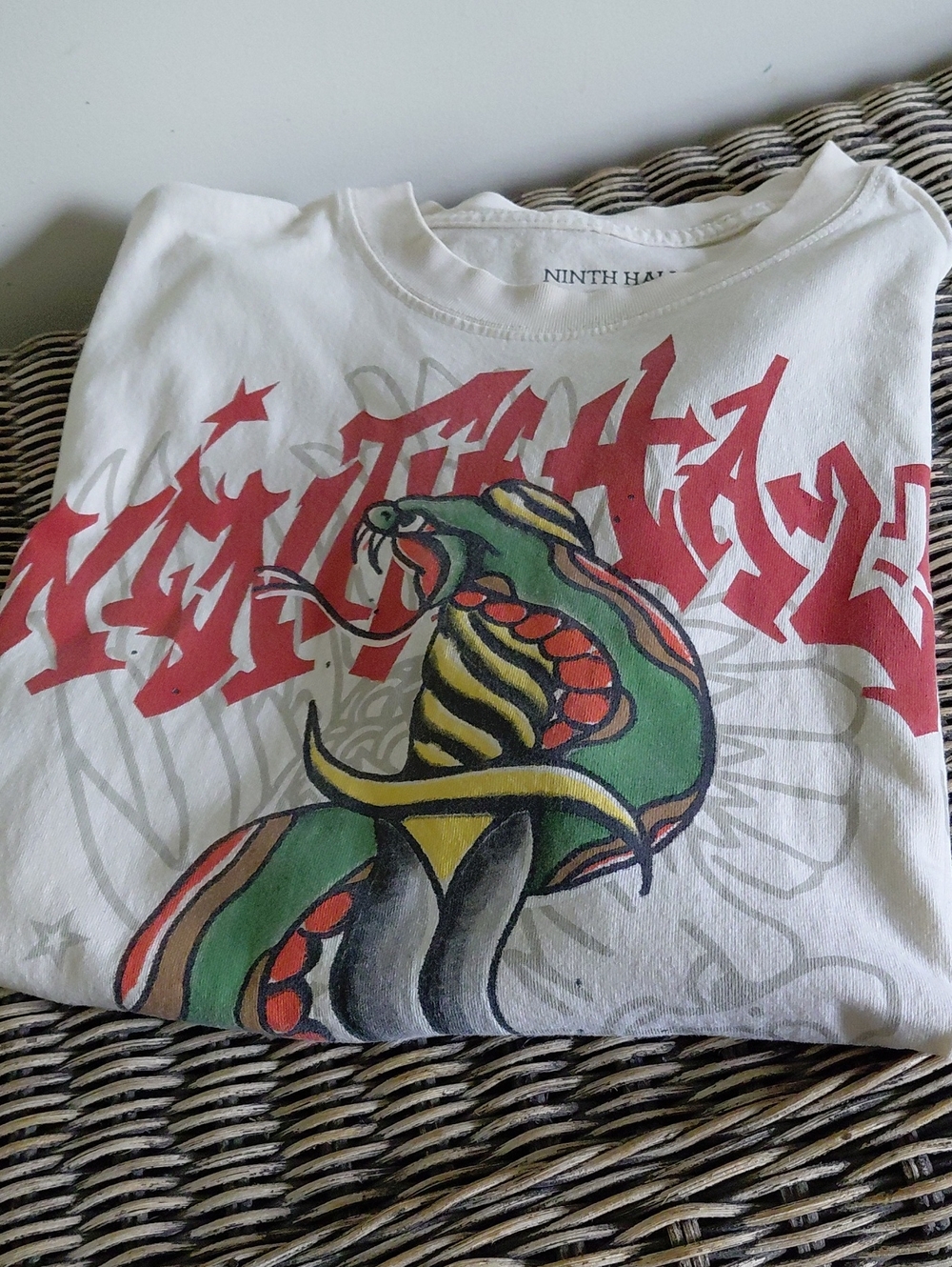 Vintage Ninth Hall Ambush Snake Dagger Natural Tee